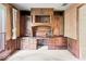 A well-appointed office with custom built-in cabinets and drawers at 3714 Timberview Ct, Anderson, IN 46011