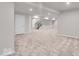 Finished basement featuring carpet, recessed lighting and access to the stairwell at 4416 Eaglecrest Pl, Zionsville, IN 46077