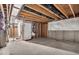 Unfinished basement with exposed ceiling, concrete floor and framed walls at 4416 Eaglecrest Pl, Zionsville, IN 46077