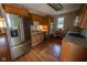 Modern kitchen featuring stainless steel appliances and ample counter space at 5116 W County Road 450 S, Coatesville, IN 46121
