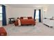 Spacious bedroom with a bed, neutral decor, and large windows for natural light at 680 Albermarle Dr, Pittsboro, IN 46167