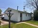 Detached one-car garage with a side entrance and alley access at 712 Cottage Ave, Anderson, IN 46012