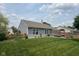 Well-maintained backyard with a privacy fence, landscaping, and a patio area for outdoor enjoyment at 7175 Oakview Dr, Avon, IN 46123