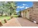 Inviting backyard deck with built-in benches, perfect for outdoor relaxation and entertaining with great backyard view at 7583 Rogers Dr, Indianapolis, IN 46214