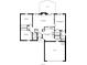 Detailed floorplan showcasing the layout of a 1453 sq ft house with bedrooms, kitchen, and living spaces at 7583 Rogers Dr, Indianapolis, IN 46214