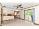 Inviting living room with sliding door access to the deck, perfect for indoor-outdoor living at 9608 Sycamore Rd, Carmel, IN 46032