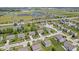 An aerial view showcases a well-planned residential area with neat lawns and close proximity to community amenities at 1294 Vista Way, Greenwood, IN 46143
