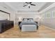 Bright bedroom featuring neutral walls and light wood flooring at 1294 Vista Way, Greenwood, IN 46143