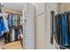 Walk-in closet featuring ample storage with built-in drawers and shelves at 1294 Vista Way, Greenwood, IN 46143