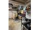 This is a large, unfinished garage space offering potential for workshop or storage at 1378 Runningbrook Dr, Avon, IN 46123