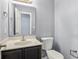 Updated bathroom with new vanity, sink, and fixtures at 13938 Charleswood Ct, Fishers, IN 46038