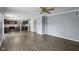 Spacious open-concept living room featuring new floors flowing into the kitchen at 13938 Charleswood Ct, Fishers, IN 46038