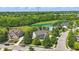 Aerial view of home showing its prime location near a community pool and green space at 16802 Oak Manor Dr, Westfield, IN 46074