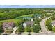 Beautiful aerial shot highlighting the neighborhood's proximity to lush greenery at 16802 Oak Manor Dr, Westfield, IN 46074