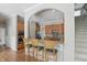 Well-equipped kitchen with granite countertops, ample cabinet space, and a breakfast bar for casual dining at 16802 Oak Manor Dr, Westfield, IN 46074
