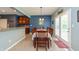 Cozy dining room with access to the backyard at 1696 Woodfield Dr, Greenwood, IN 46143