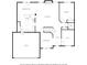 Open floor plan featuring kitchen, living room, dining room, and garage on the main level at 1696 Woodfield Dr, Greenwood, IN 46143