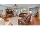 Spacious living room with hardwood floors and comfortable seating at 1696 Woodfield Dr, Greenwood, IN 46143