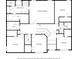 Bedroom floor plan with multiple bedrooms, baths, hall and primary ensuite with walk-in closet at 1696 Woodfield Dr, Greenwood, IN 46143