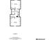 Second floor layout featuring bedrooms, closets, bathroom, hallway, and storage space at 1709 Fletcher Ave, Indianapolis, IN 46203