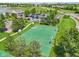 Aerial view of a community basketball court with well maintained surrounding landscape at 17357 Austrian Pine Way, Westfield, IN 46074