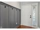 Charming entryway has wainscoting details and a light-filled front door at 17357 Austrian Pine Way, Westfield, IN 46074