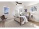 Comfortable bedroom featuring natural light, stylish decor, and a relaxing atmosphere at 2051 Columbia Ave, Indianapolis, IN 46202