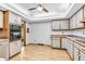 Spacious kitchen with stainless steel appliances and wood cabinets at 407 Woodland E Dr, Greenfield, IN 46140