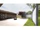 Spacious backyard patio with a fire pit, providing ample room for outdoor relaxation and entertainment at 430 Heritage Dr, Danville, IN 46122