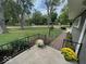 A view of the lush front yard with landscaped garden, brick walkway and manicured lawn at , Indianapolis, IN 46227