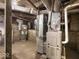 Basement utilities include a furnace, ductwork, and water heater at 720 Blanchard St, Shelbyville, IN 46176