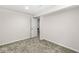 Basement with neutral walls, plush carpeting, and an open doorway at , Greenwood, IN 46143