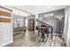 Elegant dining area with a dark wood table, a hutch, and a piano at , Greenwood, IN 46143
