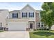 Charming two-story home with a two-car garage, stone accents, and well-maintained landscaping at , Greenwood, IN 46143