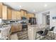 Bright kitchen with an island, stainless steel appliances, and plenty of cabinet space at , Greenwood, IN 46143