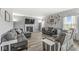 Cozy living room with gray walls, fireplace, TV and comfortable seating arrangement at , Greenwood, IN 46143