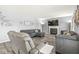 Comfortable living room with fireplace, TV and comfortable gray sectional seating at , Greenwood, IN 46143