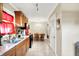 Bright kitchen featuring granite countertops and ample cabinet space at 7455 W 700 N, Fairland, IN 46126