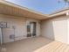 Covered back deck with sliding glass doors offers a cozy outdoor retreat at 824 Ashton Park Dr, Greenwood, IN 46143