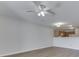 Inviting living area with hardwood floors, ceiling fan, and open layout at 824 Ashton Park Dr, Greenwood, IN 46143
