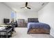 Bedroom featuring a ceiling fan, and window letting in natural light at 8635 Verbena Rd, Zionsville, IN 46077