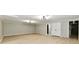Finished basement with durable floors, recessed lighting, and space for media or recreation at 1053 Millwood Ct # 3, Indianapolis, IN 46260