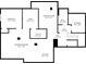 Basement floor plan featuring a recreation room, bedroom, and exercise room with a wet bar at 1313 Brentford Ln, Greenwood, IN 46143