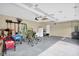 Spacious three car garage with ample storage space and epoxy flooring at 1313 Brentford Ln, Greenwood, IN 46143