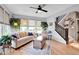 Bright and inviting living room with lots of natural light and a cozy seating area at 1313 Brentford Ln, Greenwood, IN 46143