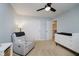Comfortable Bedroom with glider, changing table, storage, and neutral tones, perfect for a calming environment at 14662 Woodstone Cir, Fishers, IN 46037