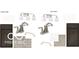 Materials for two bathrooms, including cabinets, faucets, light fixtures, countertop and floor materials at 14844 Higgins Dr, Westfield, IN 46074