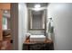 Powder room featuring rustic vanity at 1512 Bellefontaine St, Indianapolis, IN 46202