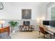 Stylish home office with custom wainscoting and modern furnishings at 1655 Avondale Dr, Westfield, IN 46074