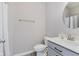 Clean bathroom with a toilet, sink and shower at 1715 Foudray S Cir, Avon, IN 46123